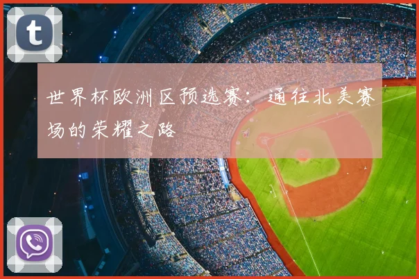 世界杯欧洲区预选赛：通往北美赛场的荣耀之路